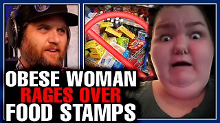 Obese Woman RAGES About Walmart Cutting Off SNAP & Food Stamps
