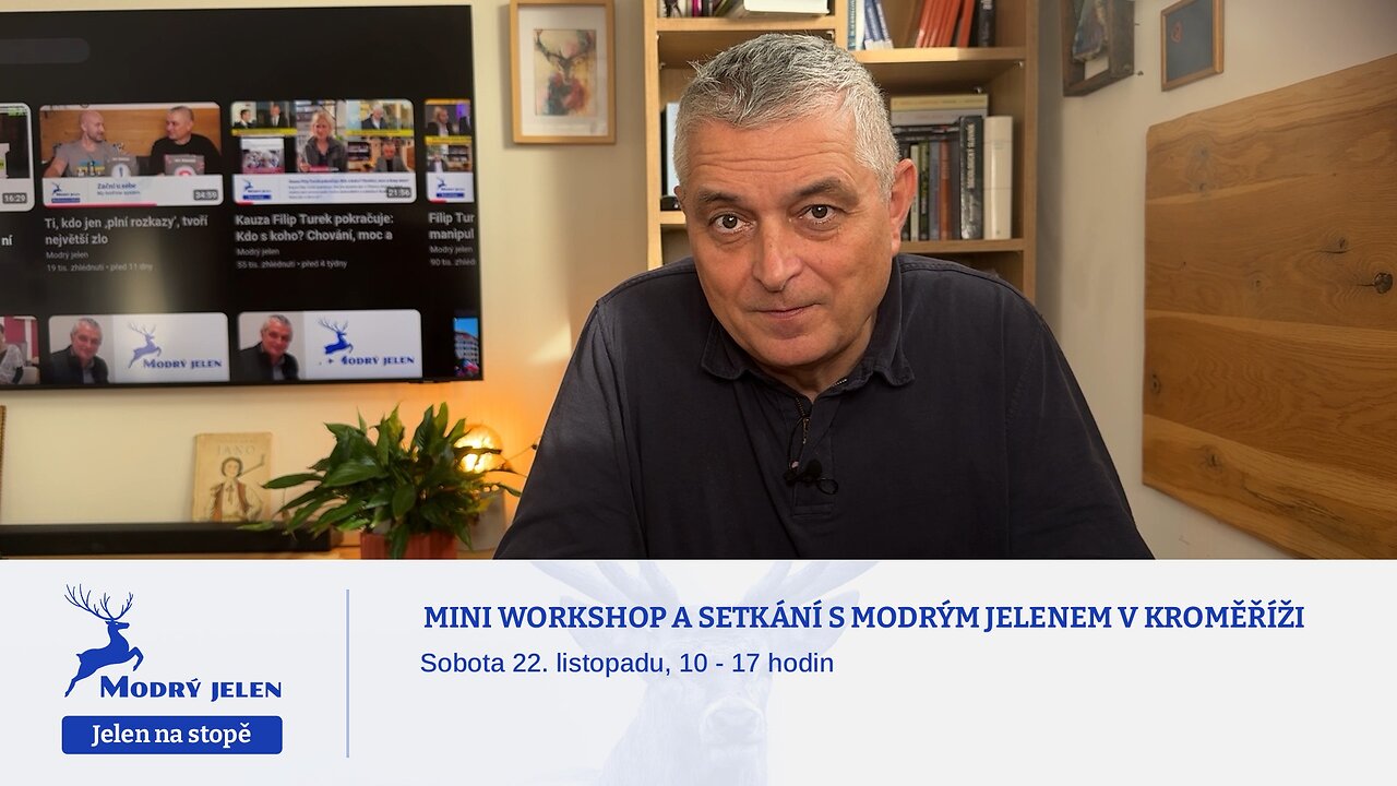 Pozvánka na předvánoční workshop s Modrým jelenem v Kroměříži