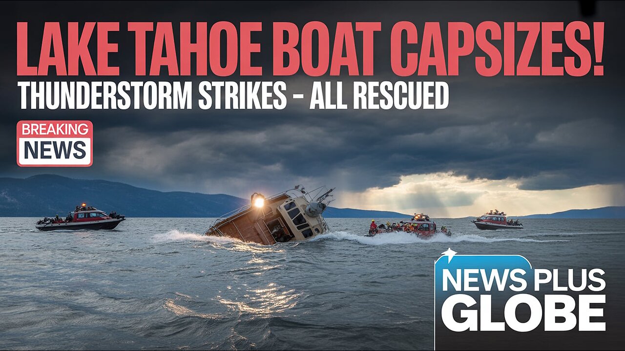 Thunderstorm Capsizes Boat at Lake Tahoe | All Passengers Rescued