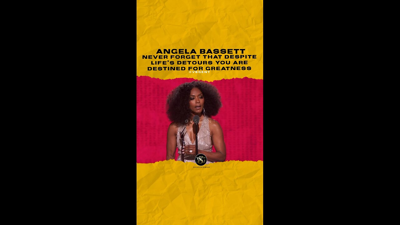 @im.angelabassett Never forget that despite life’s detours you are destined for greatness