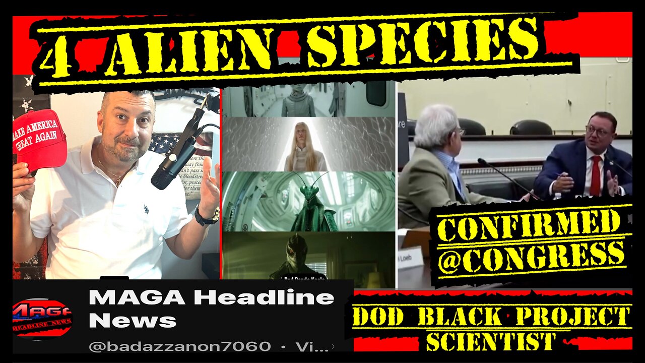 4 Alien species CONFIRMED @ congress by DOD BLACK PROJECT/DARPA Scientist