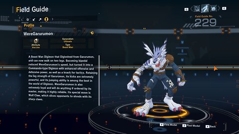 weregarurumon all digivolution/de-digivolution/profile Digimon Story Time Stranger