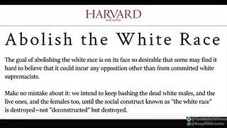 STOP the Antiwhite hate, discrimination & propaganda. This is what the Education systems & Governme