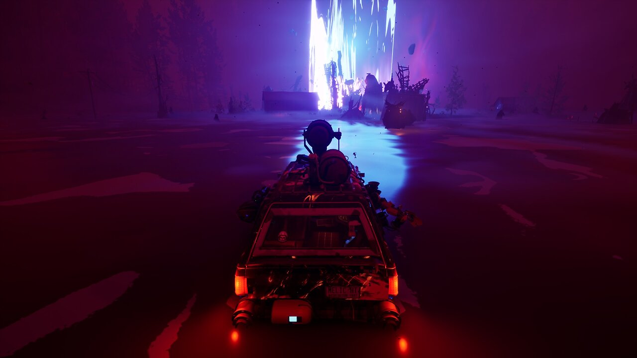 Pacific Drive Iron Wagon burning out