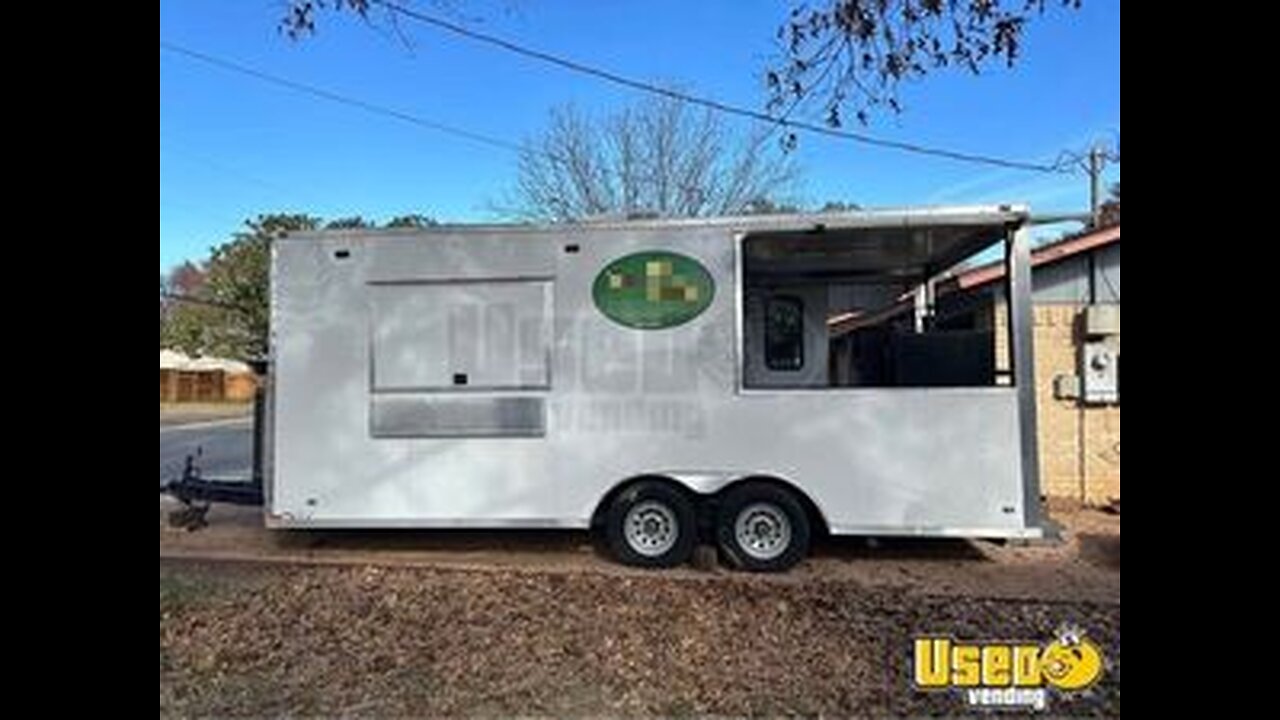2023 8.5' x 20' Elite Cargo Barbecue Food Trailer with 7' Porch | Concession Trailer