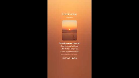 Learn to stay