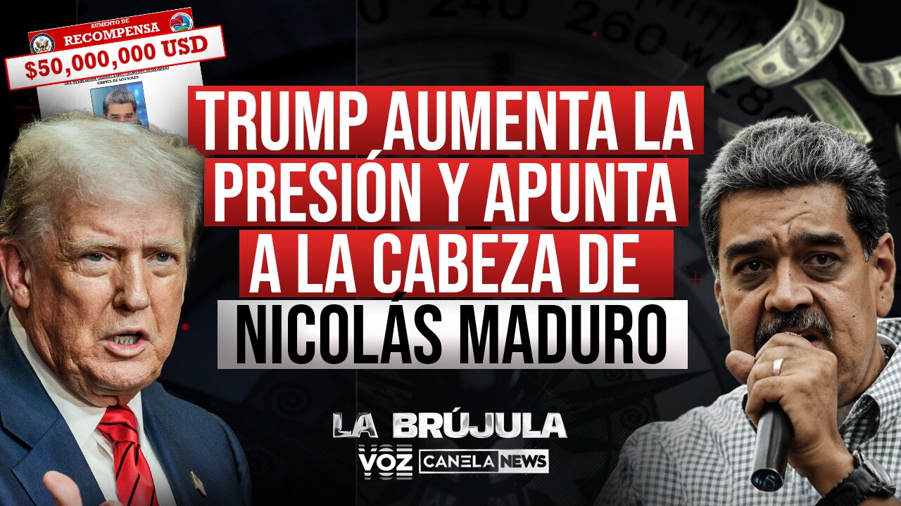 Trump aumenta la presión y apunta a la cabeza de Nicolás Maduro