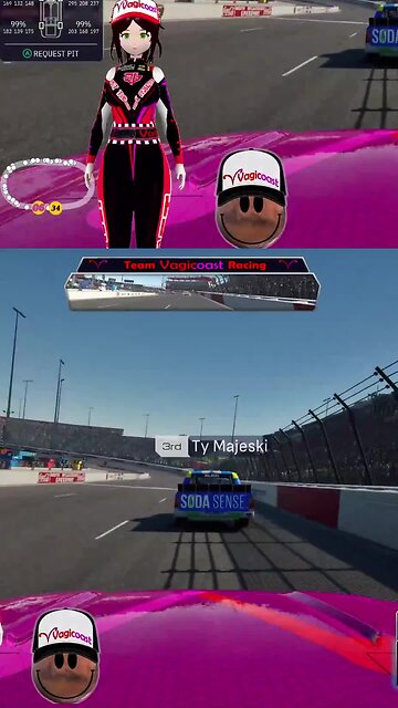 Don't read Chat and Drive boys and girls - Nascar 25