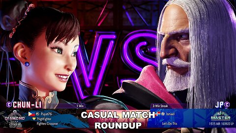 Kuya Kalbo SF6 Casual Match Roundup. Chun Li 4 star Diamond Rank [Hori Fight Stick]