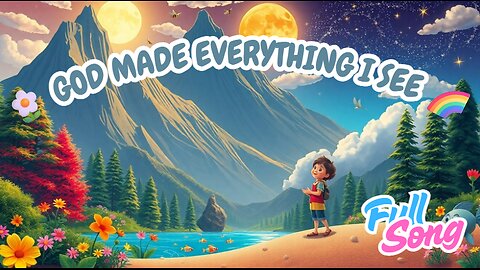 God Made Everything I See 🌼🌈 | Beautiful Creation Song for Kids | Hallelujah Kids