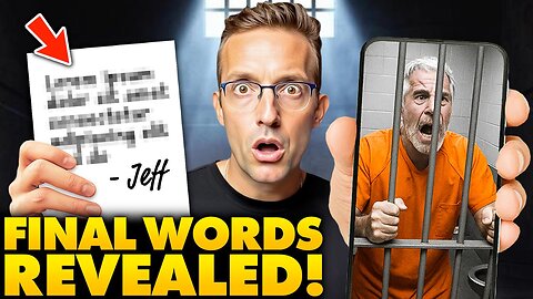 SHOCK: Epstein's Stunning Last Words Before Death REVEALED | He Knew. You Won't Believe This…