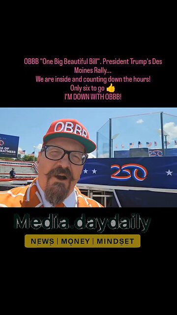 President Trump's Des Moines Rally... We are inside and counting down the hours! Only six to go