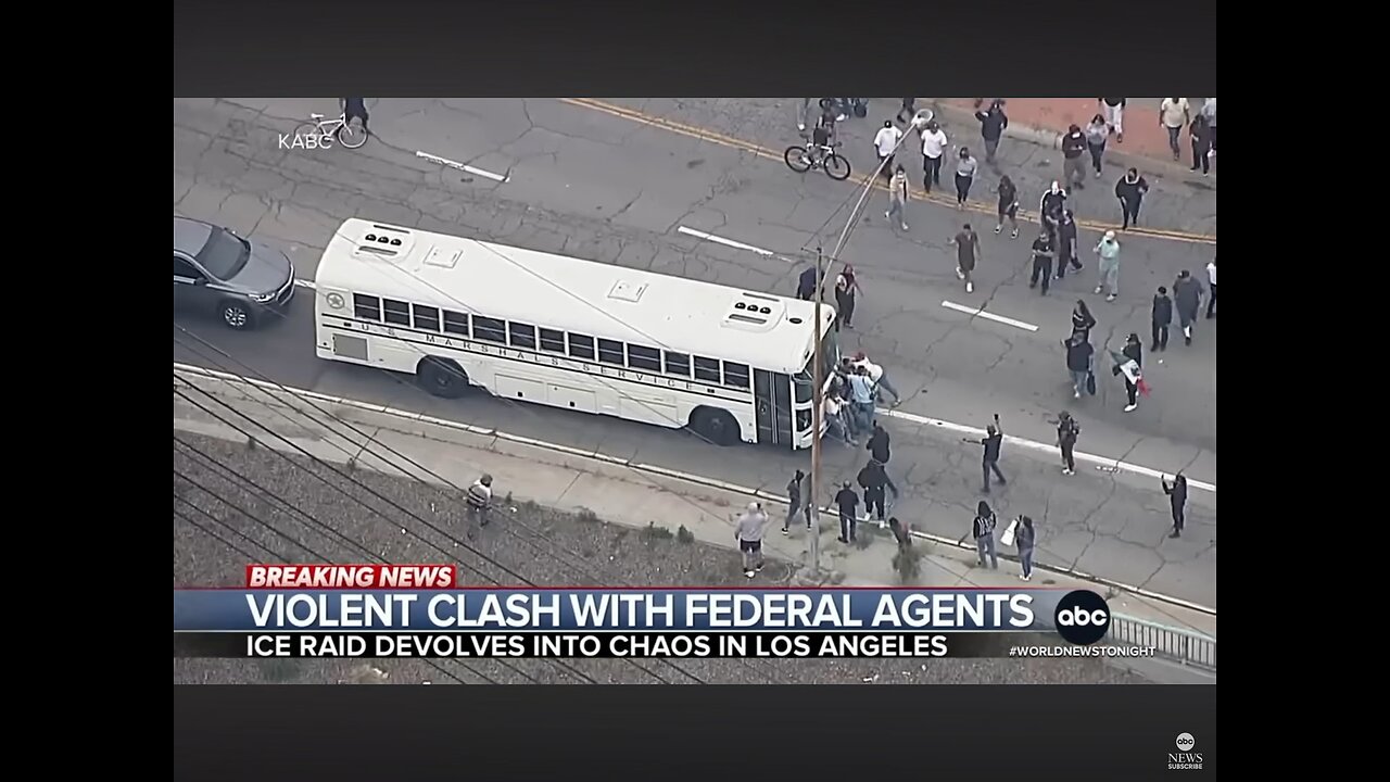 Protest Escalate into conflict in Los Angeles