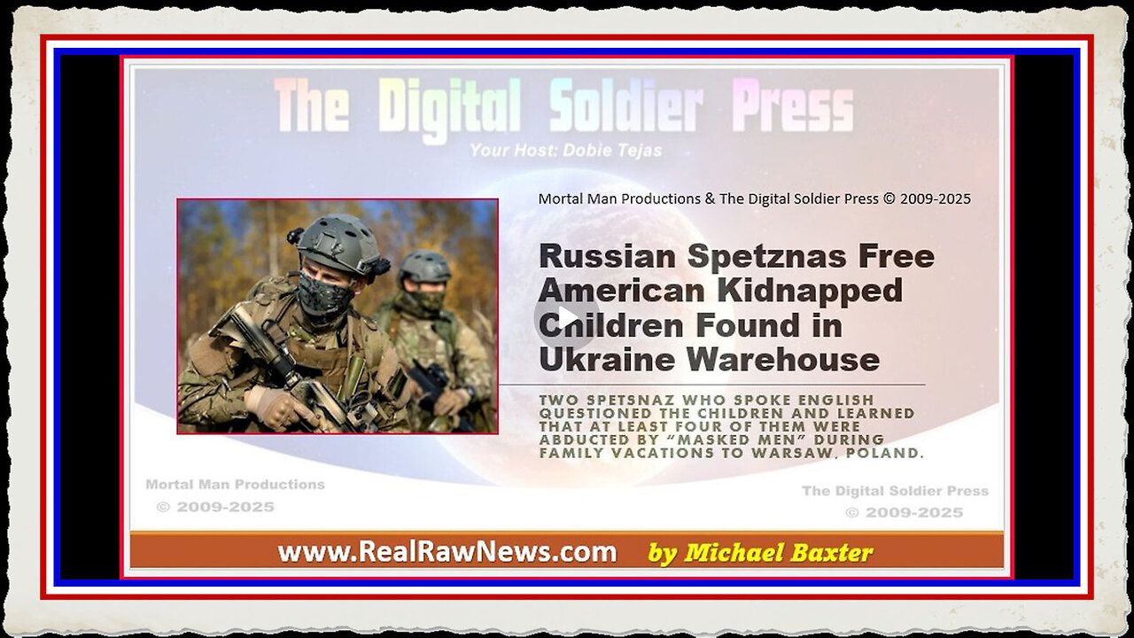 Russian Spetsnaz Free American Kidnapped Children Found in Ukraine Warehouse