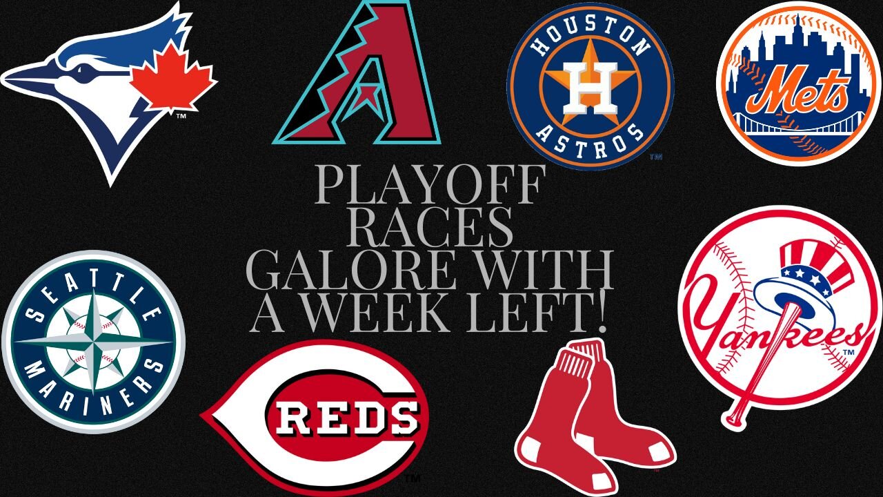 The closest MLB playoff races with just one week remaining