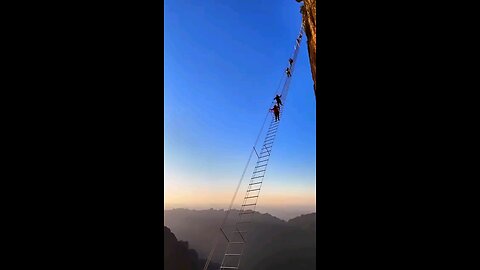 This is too exciting climbing