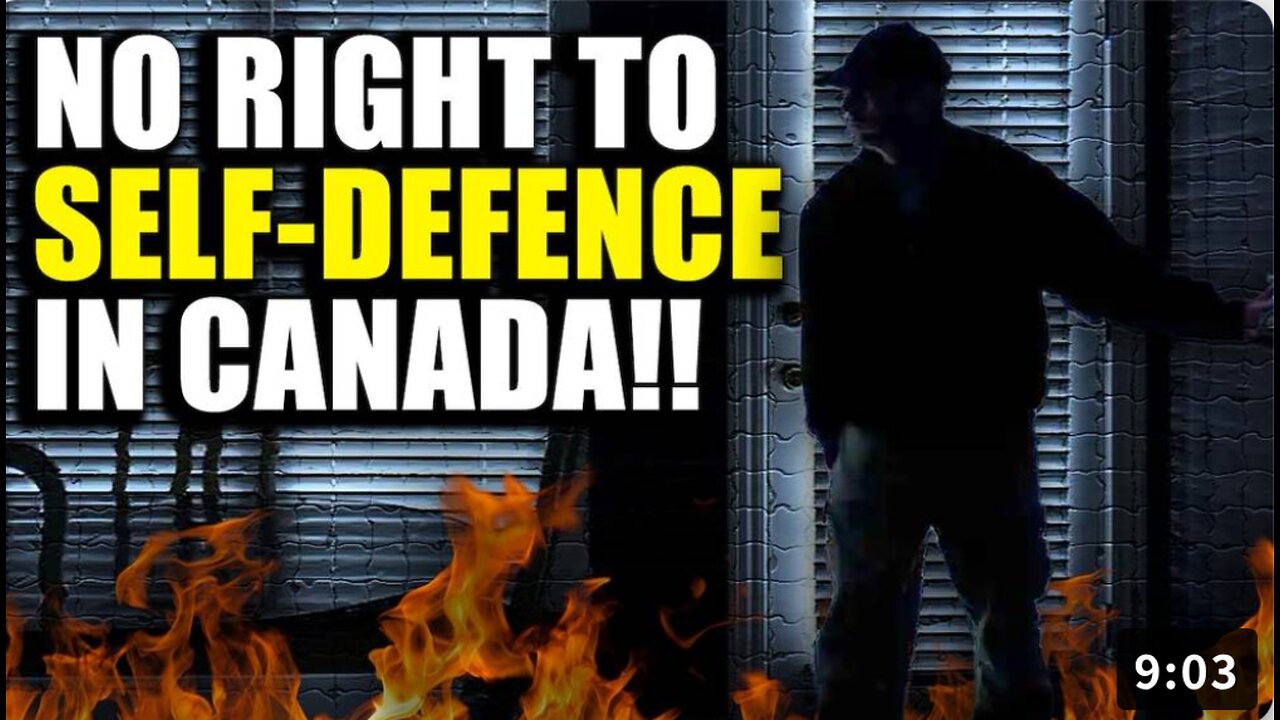 You are not allowed to protect yourself at home from an intruder in Canada.