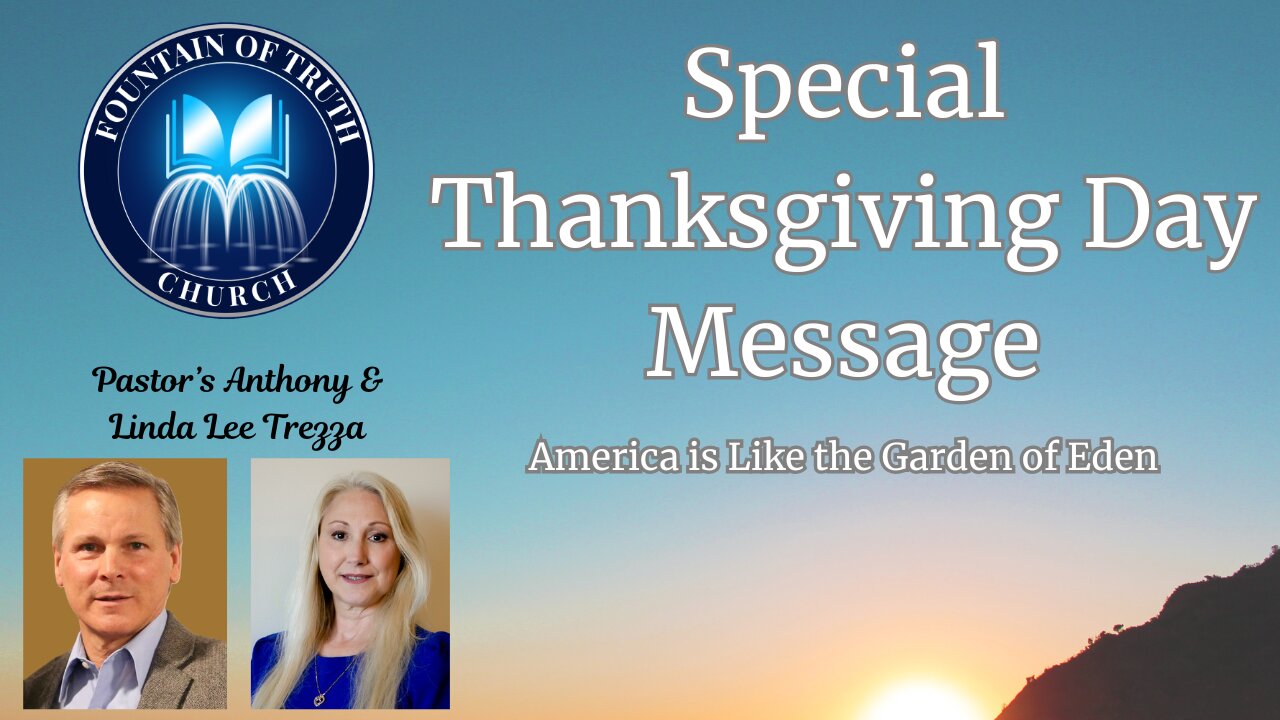 A Special Thanksgiving Day Message
