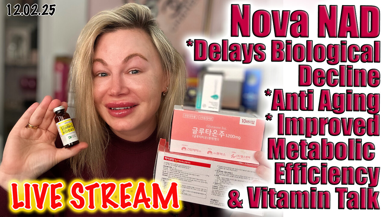 Live NOVA NAD Discussion, Weight Loss and Vitamins! ACecosm and code Jessica10 saves