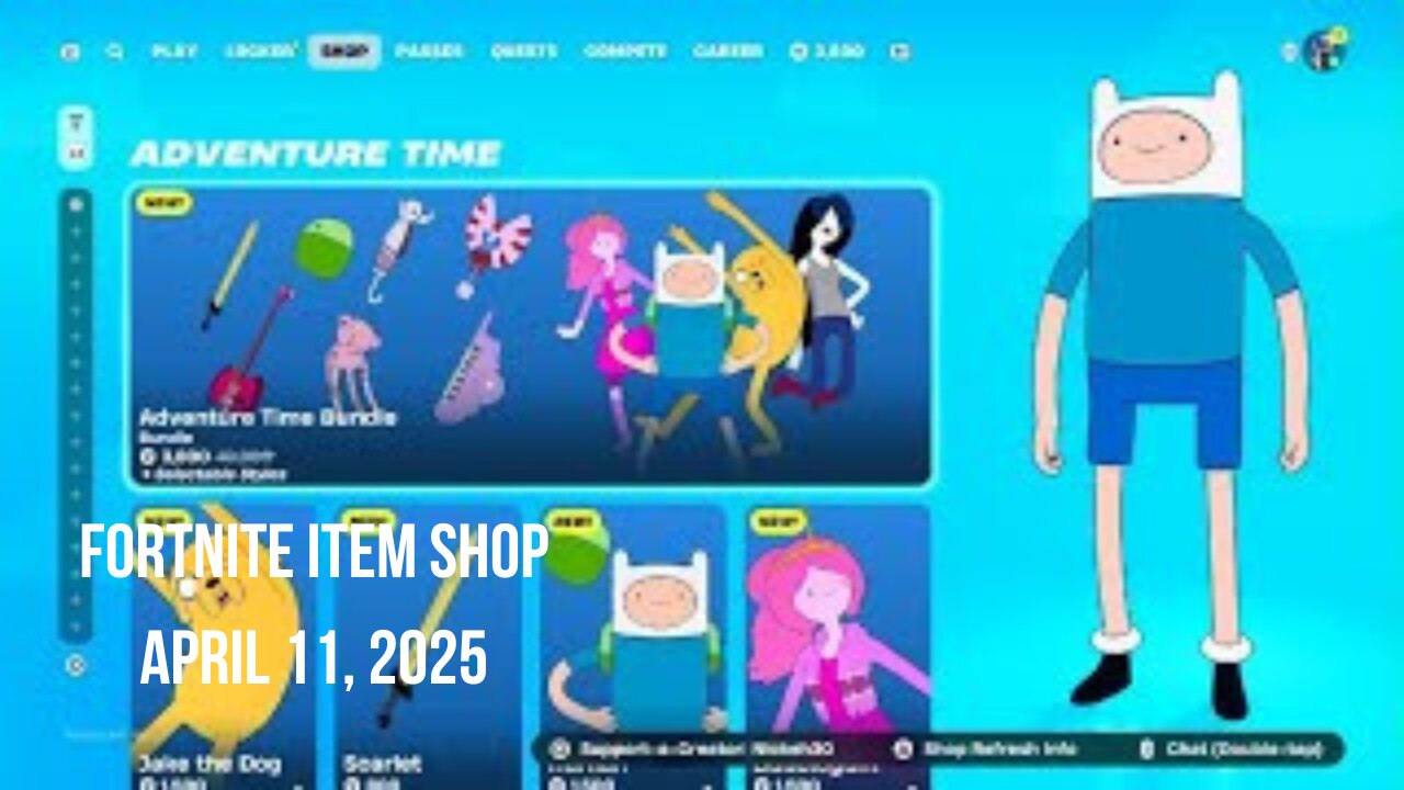 Fortnite Item Shop|April 11, 2025(*New* Adventure Time Bundle)