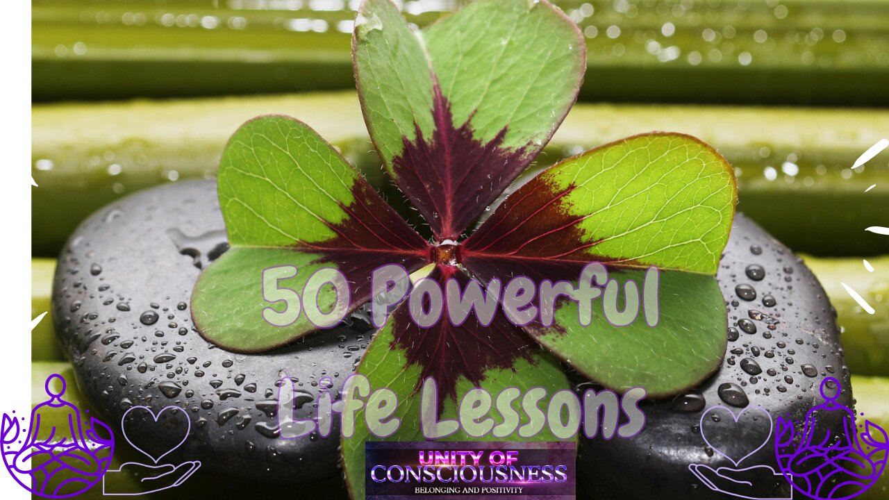 50 POWERFUL LIFE LESSONS FOR HAPPINESS & JOY • CONFIDENCE & FREEDOM • FULFILMENT & SUCCESS