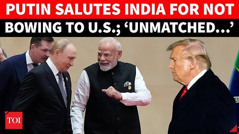 ’No One Like India’ Putin Salutes New Delhi’s BOLD Stand Despite U.S. Pressure Tariff War - 1080