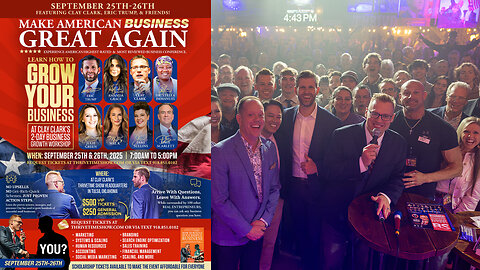 Eric Trump | Join Eric Trump At Clay Clark's Sept. 25-26 Business Conference In Tulsa, Oklahoma (192 Tickets Remain) + Learn Marketing, Sales, Linear Workflow Design, Finance, Systems, Etc + Request Tix Via Text 918-851-0102