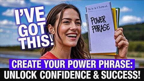 Create Your Power Phrase: Unlock Confidence & Success! #selfconfidence #successmindset #power