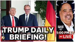 TRUMP DAILY BRIEFING: CHANCELLOR OF GERMANY VISITS WHITE HOUSE | FOP ROUNDTABLE