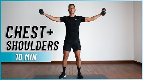 10 Min Chest And Shoulders Workout At Home