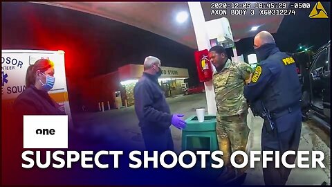 CAUGHT ON BODYCAM: Cop Shot in Chest by Road Rage Suspect