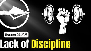 Lack of discipline? | Pastor Anthony Thomas & Ron Repice
