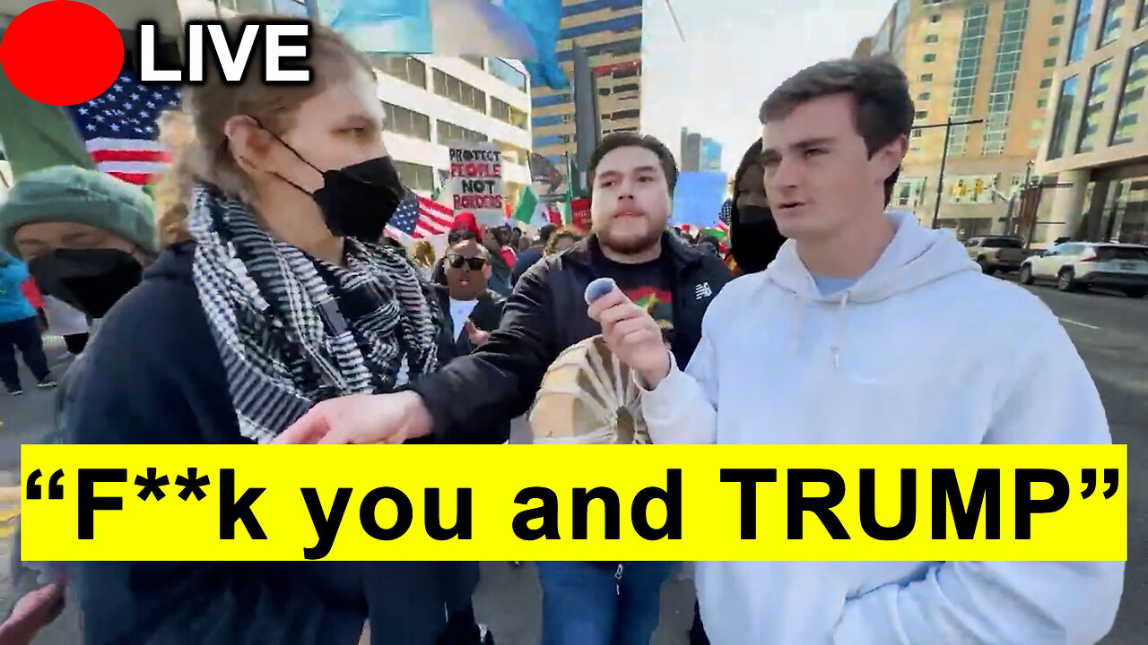IRL Confronting Anti-Trump & Anti-Elon Protesters
