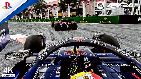 Sergio Perez's Red Bull RB20 Takes Azerbaijan GP by Storm in F1 24!
