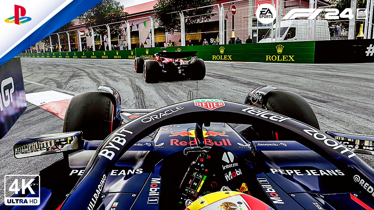 Sergio Perez's Red Bull RB20 Takes Azerbaijan GP by Storm in F1 24!