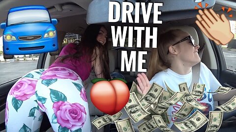 DRIVE WITH ME: TWERKING WITH ANNA CAMPBELL & ALLY HARDESTY HOT GIRLS