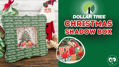 DIY Christmas Shadow Box 🎁 Easy Dollar Tree Holiday Scene