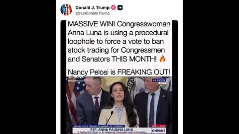 Procedural Loophole To Force A Vote To Ban Stock Trading For Congressman & Senators THIS MONTH!