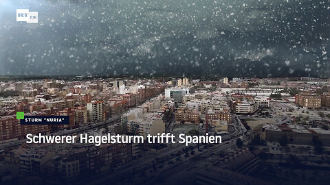 Schwerer Hagelsturm trifft Spanien