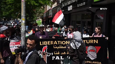 "Nakba 77" protest in Bay Ridge Brooklyn