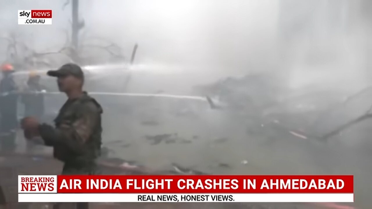 ‘Shocking scenes’: Britain-bound flight from India crashes