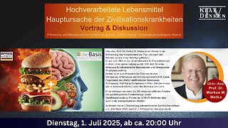 💥🎤Vortrag von Prof. Dr. Markus M. Metka - Hochverarbeitete Lebensmittel💥