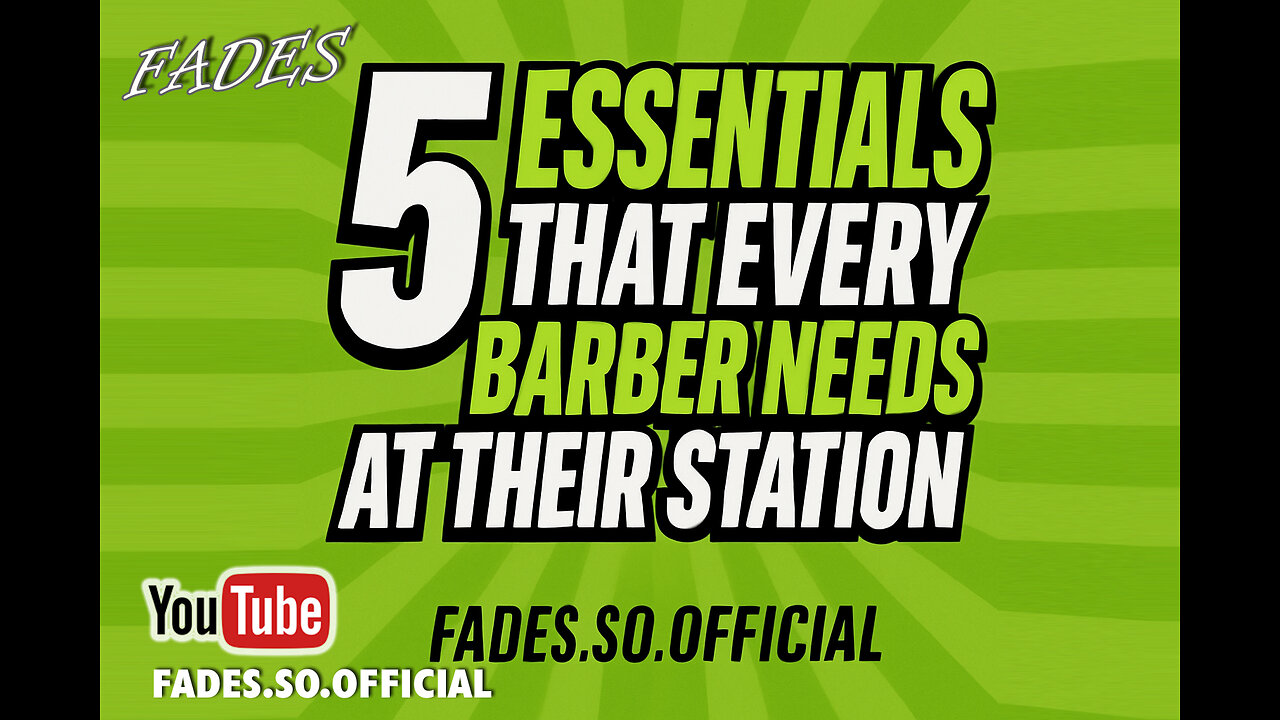 5 essentials every barber station needs