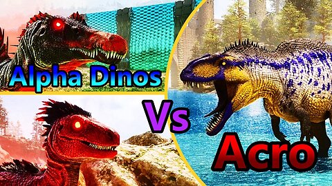 The Acro is Savage | Acro Vs Alpha Dinos | Ark survival ascended | Ark Mods | Ark Battles | Gameplay