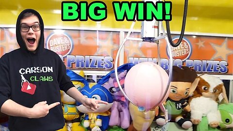 MASSIVE CLAW MACHINE WIN!