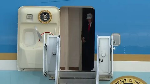 Donald Trump arrives in Canada for G7 Summit