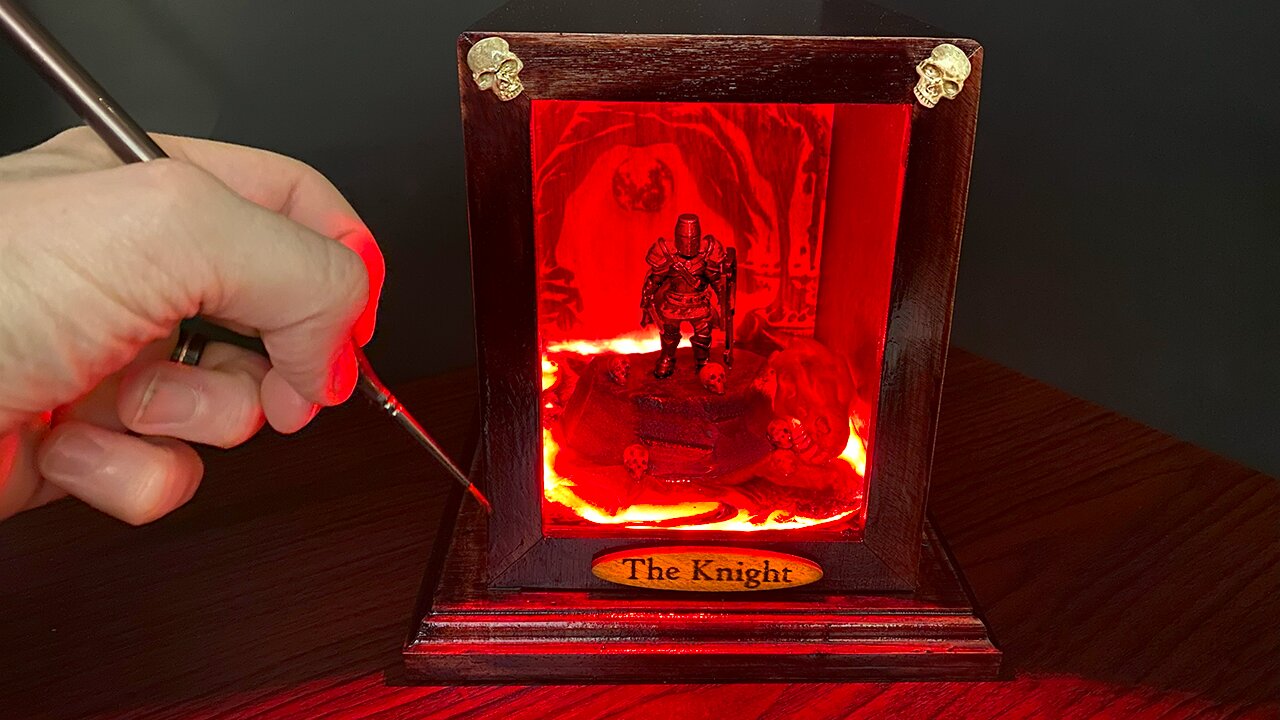 I Built a Glowing Knight Diorama That Looks STRAIGHT Out of Dark Souls