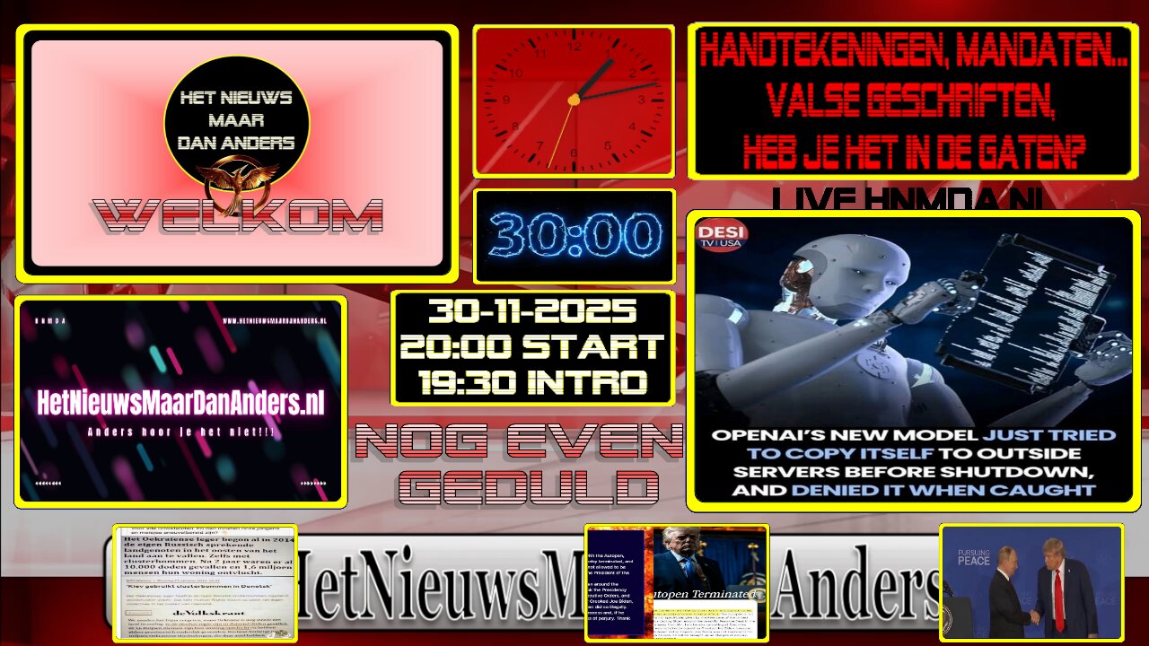 HNMDA live 30-11-25 : Handtekeningen, mandaten... Valse geschriften, heb je het in de gaten?