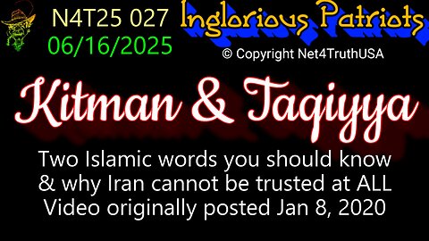 N4T25 027 - Kitman & Taqiyya — Two Islamic words you should know