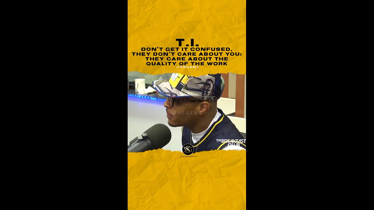 they don’t care about you; they care about the quality of the work